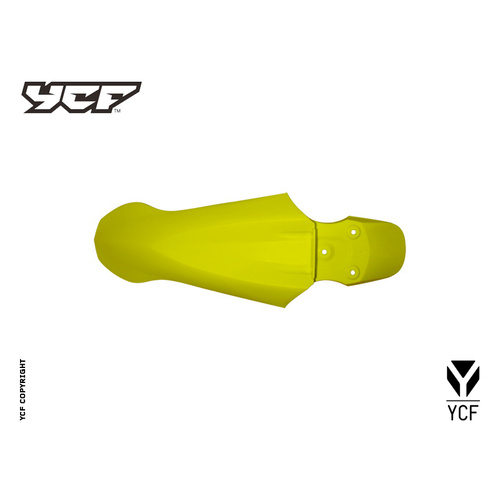 YCF FRONT FENDER W/-HOLES YELLOW