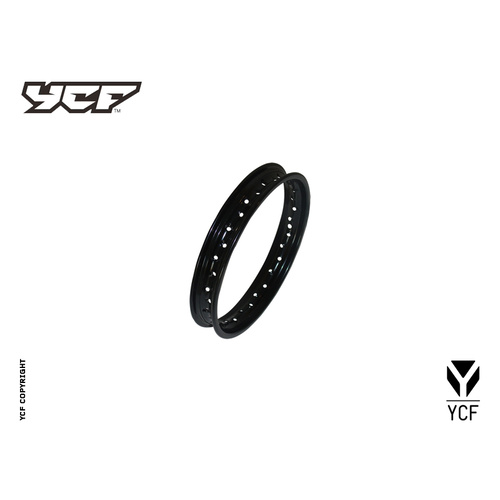 STEEL FRONT RIM 1.40X14 BLACK