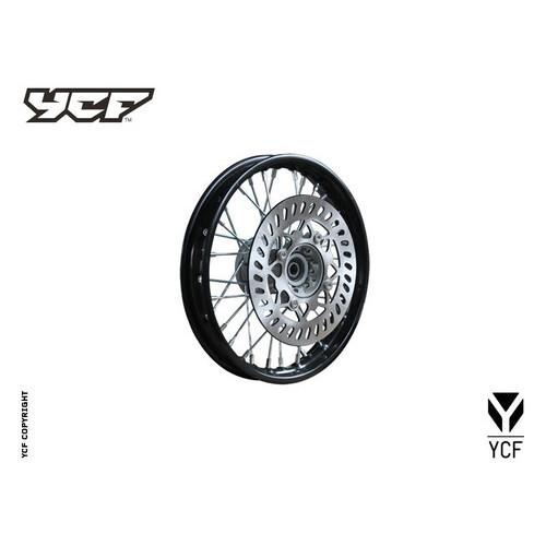 COMPLETE STEEL FRONT WHEEL 1.40X10' DISC LITE 88