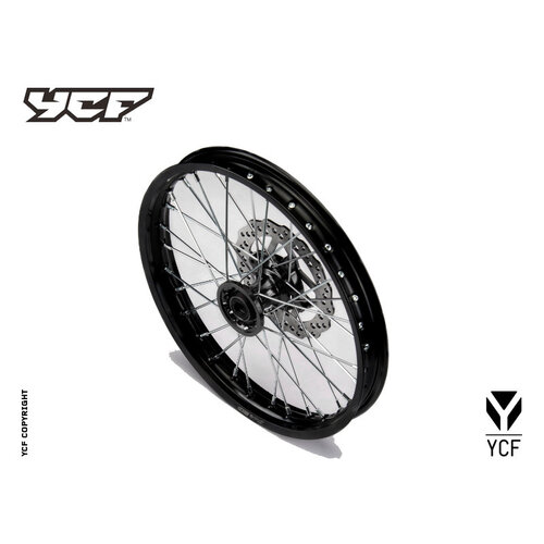 ALLOY 7116 FRONT WHEEL BLK 1.60X17' CNC HUB BLACK