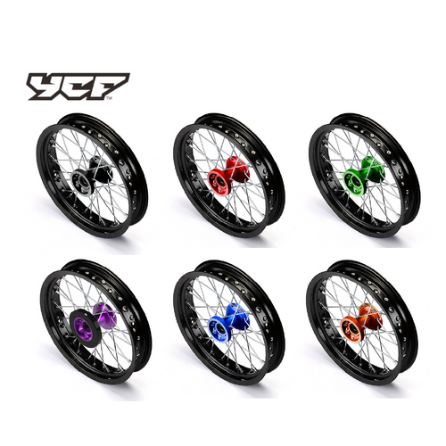 Complete ALUMINIUM Front wheel 2.50x14'