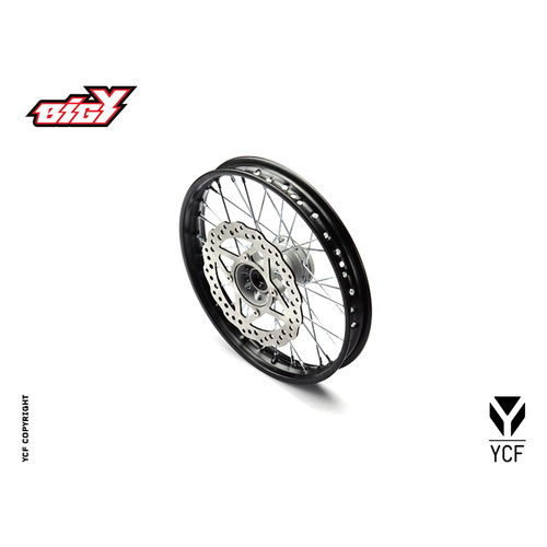 COMPLETE STEEL FRONT WHEEL 1.60×17' WITH DISC