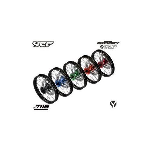 COMPLETE 12" ALLOY FRONT WHEEL WITH CNC