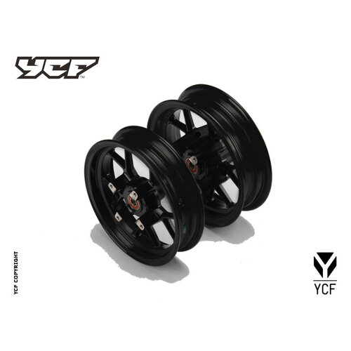 YCF SM WHEEL SET 2.15X10'/ 2.50X10' BLACK 2020>