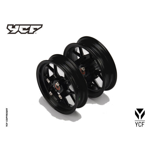 YCF SM WHEEL SET 2.15X12'/ 2.75X12 BLACK 2020>