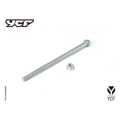 REAR WHEEL AXLE L=253MM WITH SELF LOCKING NUT M14