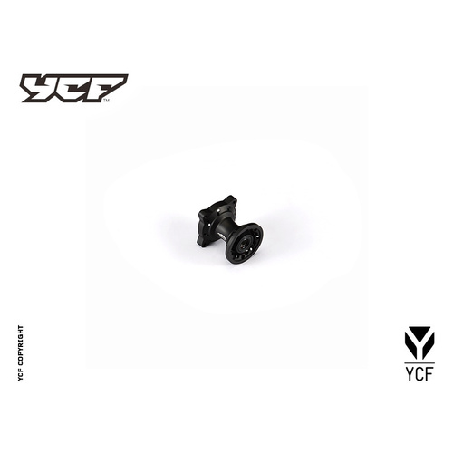 YCF REAR HUB CNC BLACK
