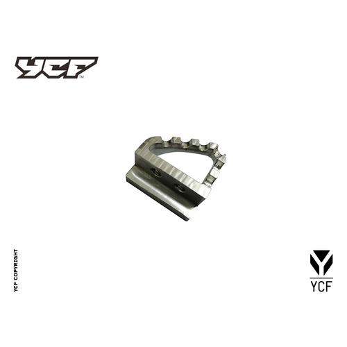 ALUMINIUM BRAKE PEDAL END CAP SILVER