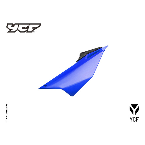 YCF LEFT REAR SIDE PLATE BLUE