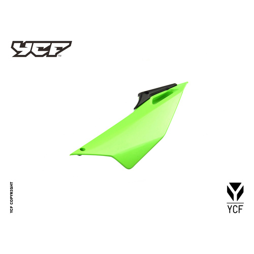 YCF LEFT REAR SIDE PLATE GREEN