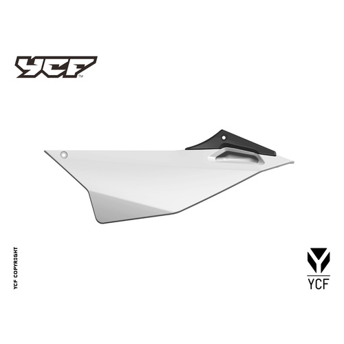 YCF LEFT REAR SIDE PLATE WHITE