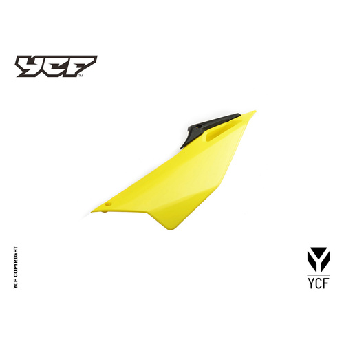 YCF LEFT REAR SIDE PLATE YELLOW