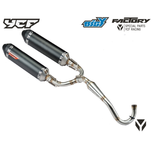 YCF BLK DOUBLE MUFFLER & HEADER RACING BIGY 2017>>