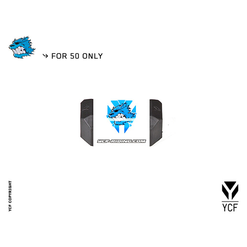 YCF BAR PAD L=126MM 50CC WHITE