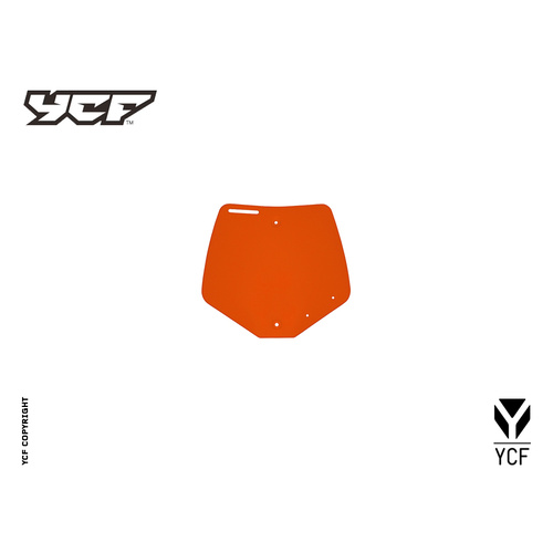 YCF FRONT PLATE 50CC ORANGE 2012-2019