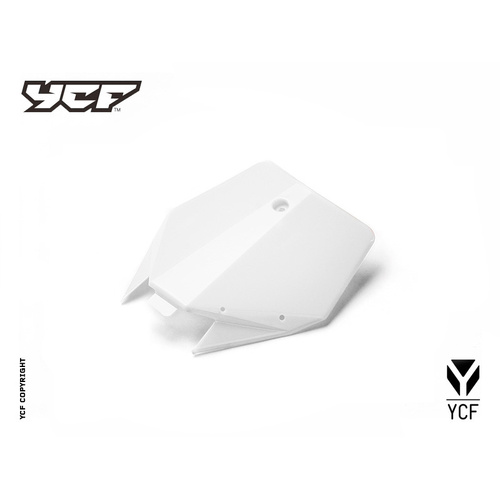 YCF FRONT PLATE WHITE 50A/50E 2014>