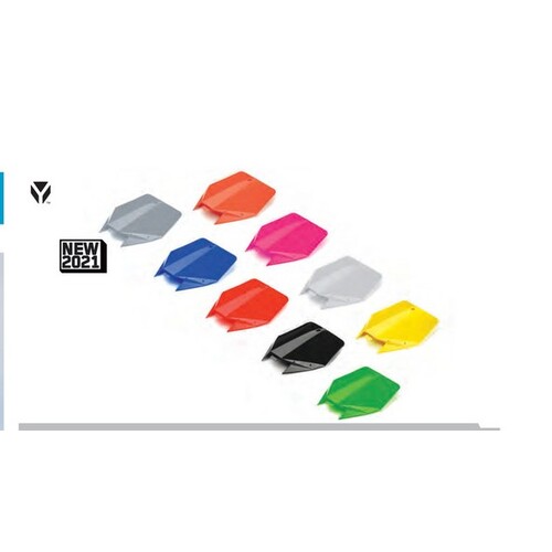 YCF FRONT PLATE YELLOW 50A/50E 2014>