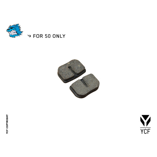 YCF50 FRONT / REAR BRAKE PADS CABLE BRAKES
