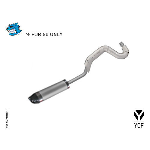 YCF50 MUFFLER& EXHAUST PIPE AS