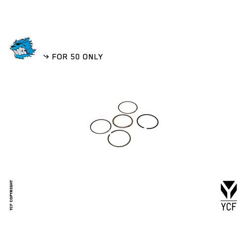 COMPLETE PISTON RING SET.44MM 50A